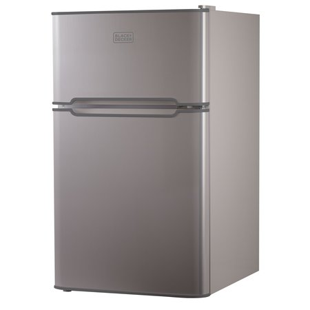 Black & Decker 2 Door Mini Fridge with Separate True Freezer, 1 Cubic Feet, VCM BCRDK32V